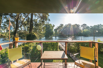 Superbbalcony view to the river