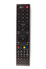 unnamed tv remote control on white background