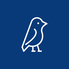 bird logo design template. swallow icon. Vector illustration for your design