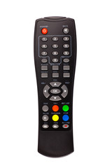 unnamed tv remote control on white background