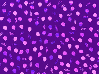 Decoration for the party. design concept. white background. Top view. Concept birthday party on white background top view pattern.