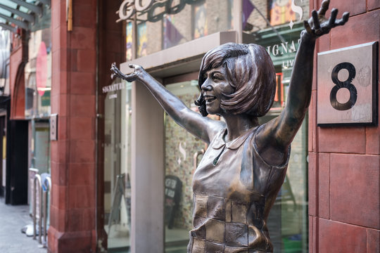 Statue Of Cilla Black Outside The Cavern Club In Liverpool