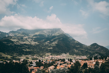 Fototapeta na wymiar village in mountains