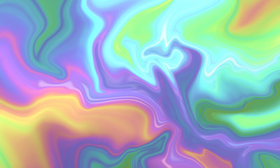 Fototapeta na wymiar Iridescent vibrant liquid background texture 