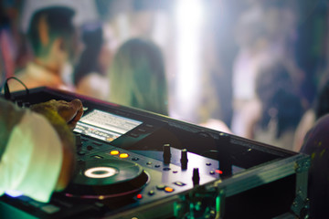 dj in night club