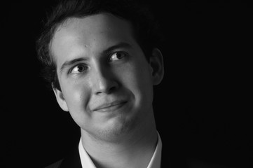 young man studio portrait