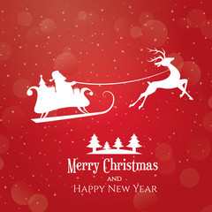 Modern vector illustration of Christmas banner. Happy New Year poster.