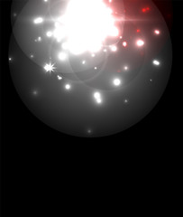 Glowing neon light. Holiday decoration.