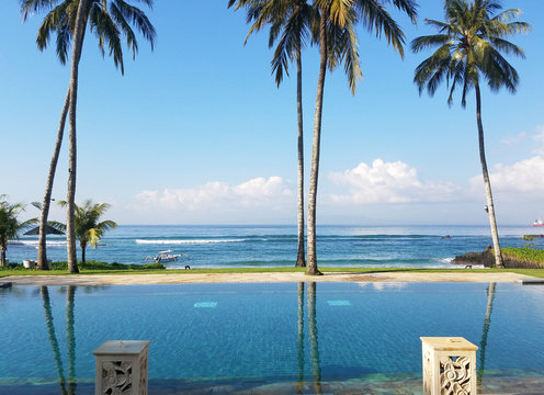 Infinity pool in Bali, Indonesia