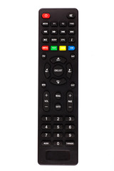 unnamed tv remote control on white background