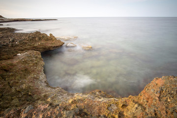 Sunset Denia coast Alicante province Spain