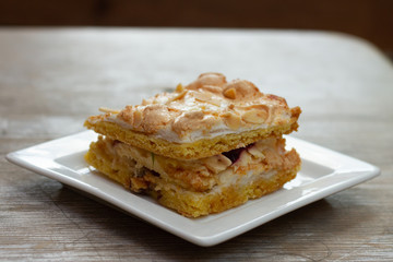 piece of apple pie on a plate