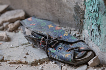 abandoned places - shoe