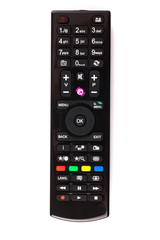 unnamed tv remote control on white background