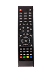 unnamed tv remote control on white background