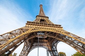 Fototapeta na wymiar Paris sightseeing. Eiffel Tower.