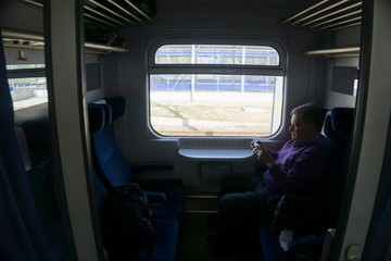 Cabin of Poland train
