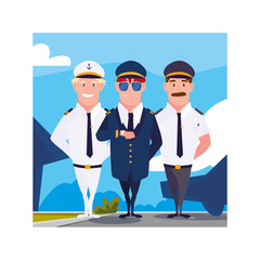 drivers inside frame vector design