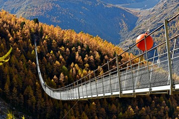 Charles kuonen suspension bridge