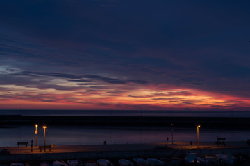 Fototapeta premium sunset in greece