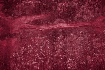 decorative red grunge concrete texture with cracks background