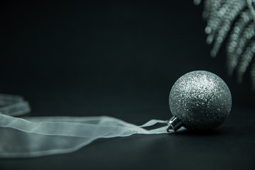 Silver christmass ball