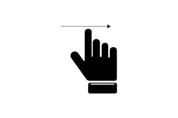 simple hand signs, phone screen flip direction gestures, hand drawing, simple hand icons, right, left, front, back direction indicators vector set