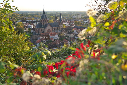 Blick auf Heppenheim an der Bergstra&szlig;e