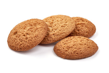 Fototapeta na wymiar Oat cookies, isolated on white background