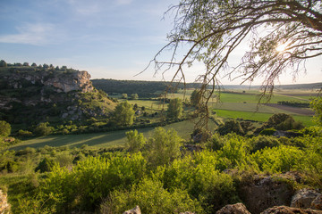 Fototapeta na wymiar Medieval village of Calatanazor in Soria region, northern Spain