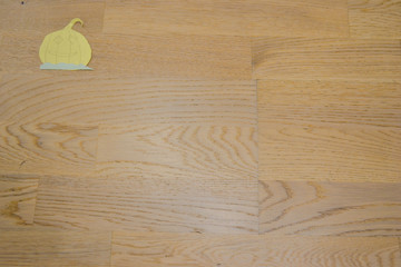 drawing pumpkins on a wooden surface. background for presentation heloween