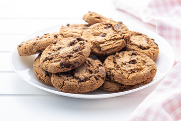 Sweet chocolate cookies.