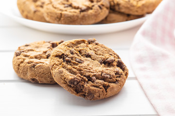 Sweet chocolate cookies.
