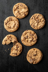 Sweet chocolate cookies.