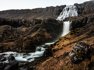 Dynjandi Waterfall in Iceland