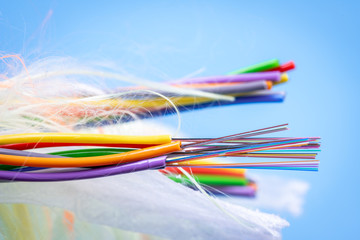 Fiber optic cable used in telecommunication network