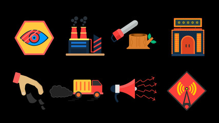 Pollution Icons 02