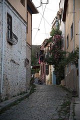 Fototapeta premium narrow street in old town