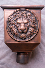 old copper lion roof funnel 