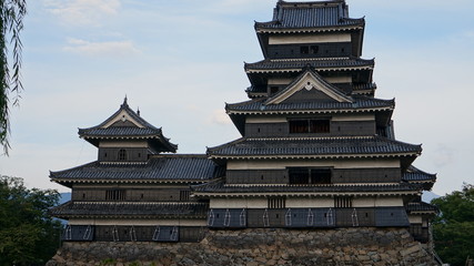 Black castle in Matsumoto, Nagano prefecture, Japan.
