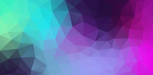Poster Extreme colorful flat background with triangles shapes © igor_shmel