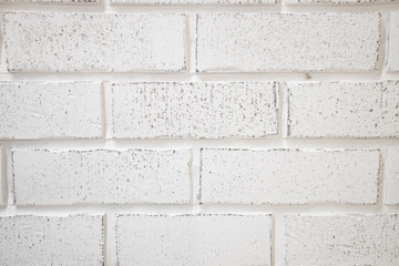 Obraz premium Loft design. White brick in the wall. Close up view of wall brick.