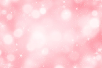 Fototapeta premium Christmas art abstract background on pink.