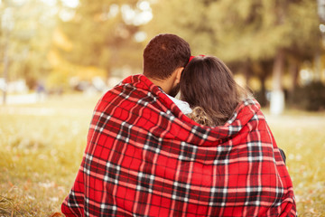 Fototapeta premium couple in the garden
