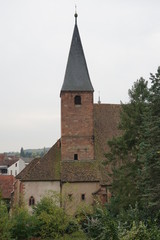 Fototapeta na wymiar Die historische Johanniskirche von Wissembourg