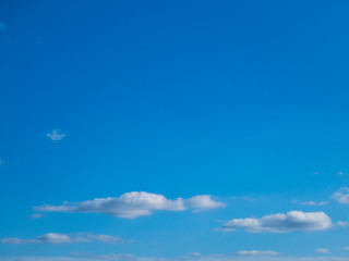 Some fluffy clouds and blue sky