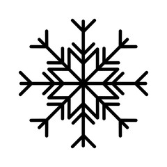 happy merry christmas snowflake icon
