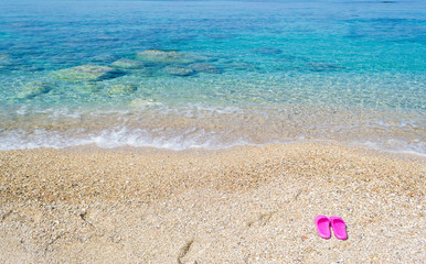 Flipflops on the beach