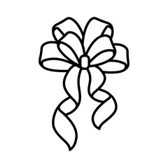 Naklejka premium bow tie ribbon decorative icon