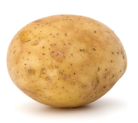 new potato tuber isolated on white background cutout
